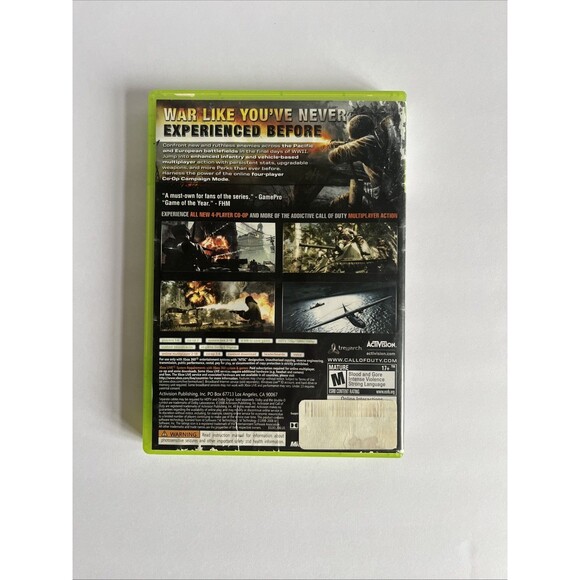Xbox 360 : Call of Duty: World at War Video Game - Untested - Picture 3 of 3